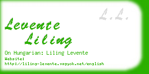 levente liling business card